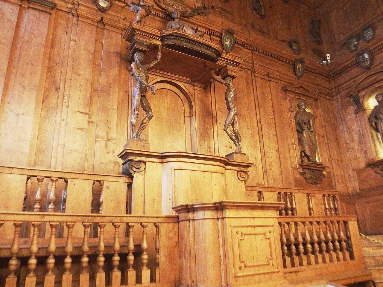 The anatomical theater of the Archiginnasio