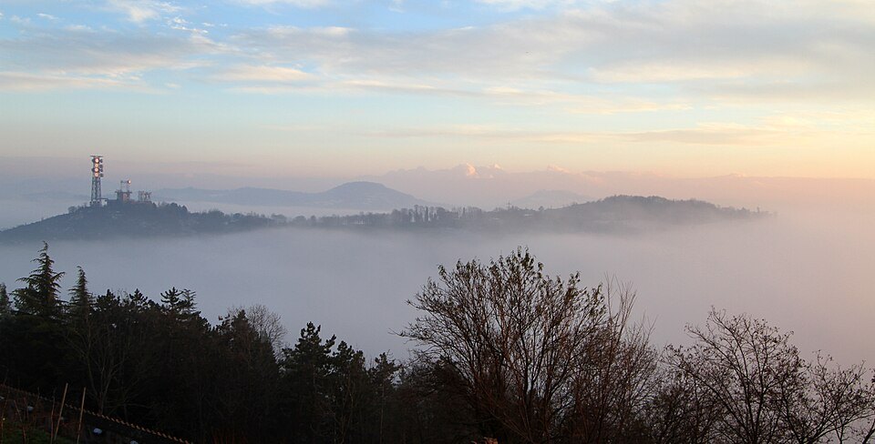 Bologna in fog