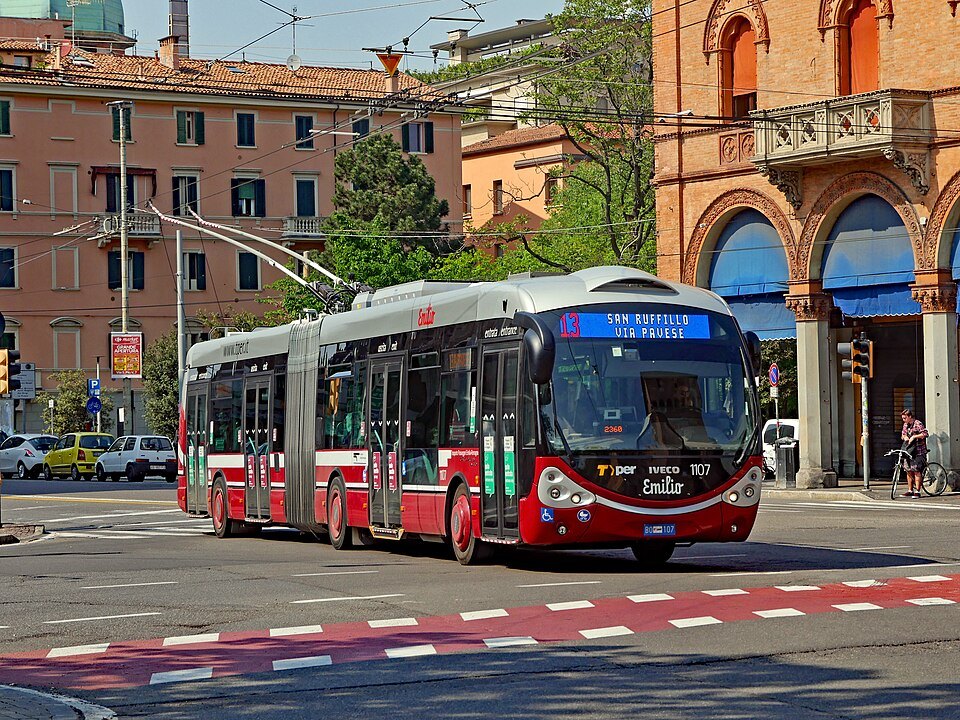 A TPER trolleybus