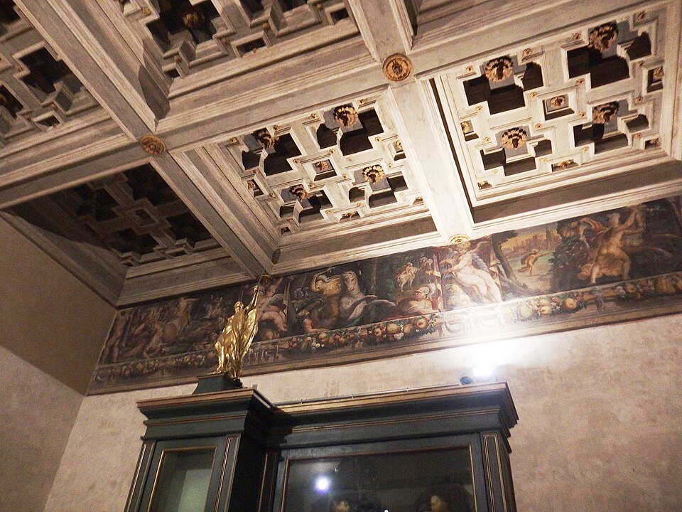 Bologna, Palazzo Poggi, Sala di Camilla, suffitto