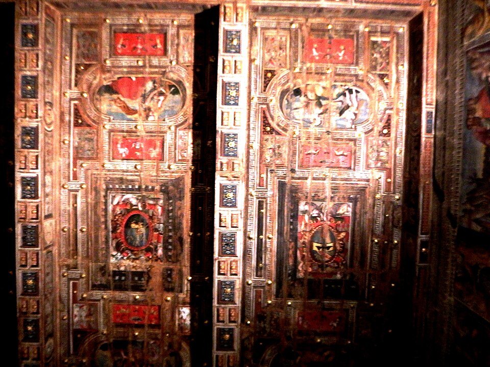 Bologna, Palazzo Poggi, Sala di Mosè, suffitto