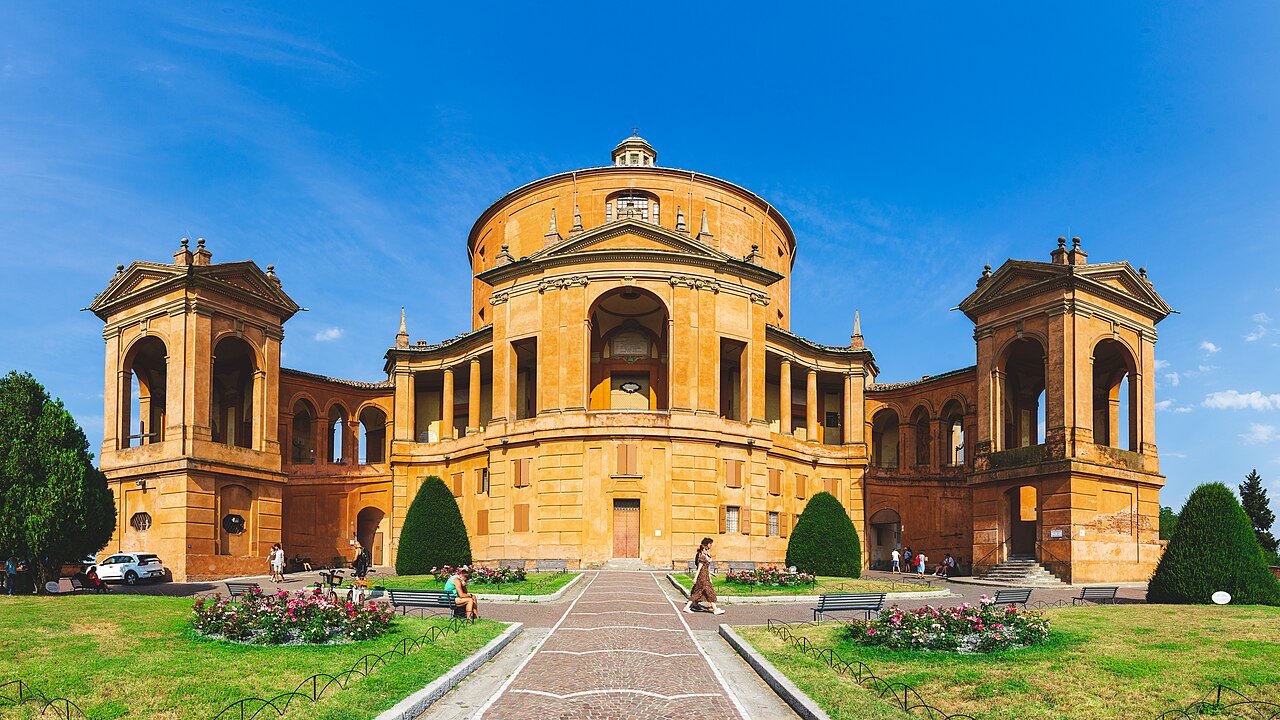 The sanctuary of San Luca on the Colle della Guardia