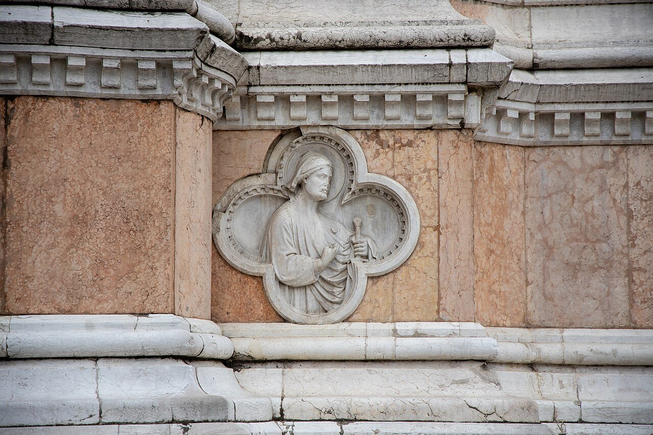 San petronio, facciata, quadrilobi