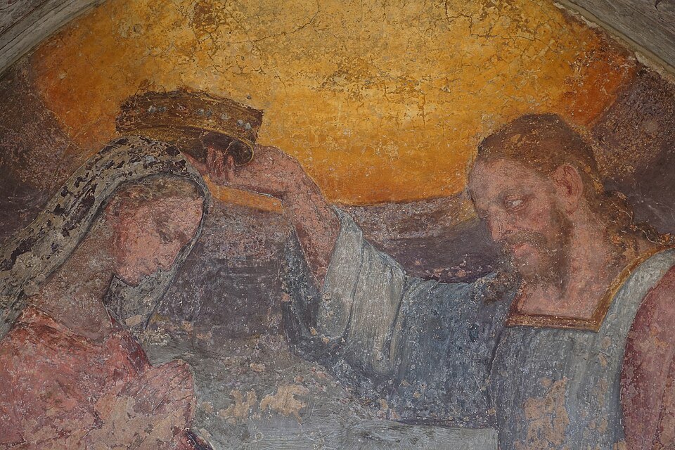 Coronation of the Virgin, Cortile di Pilato, Bologna (detail)